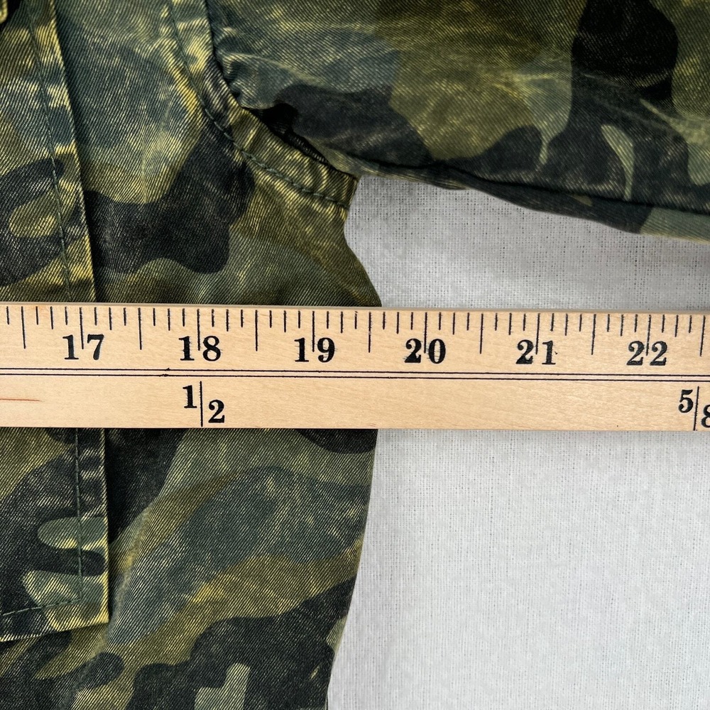 DL1961 Beekman Jacket Jacket Women XS Green Camo Utility Military Field Cotton - Picture 15 of 16